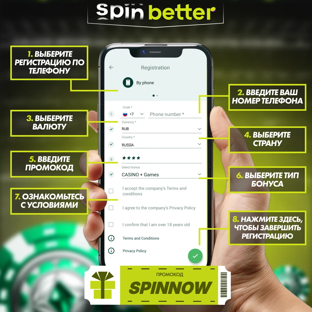 SpinBetter казино — официальное зеркало
